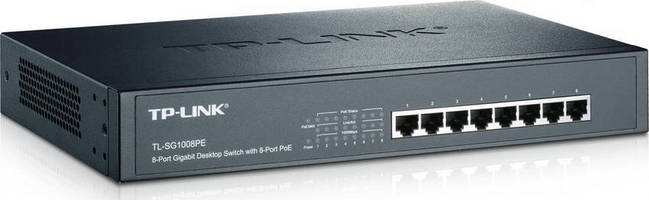 Power-Over-Ethernet 8-Port Gigabit Switch Offers Network Expansion with 75% Power Savings